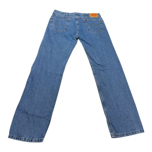 Levi's 505 Straight Cut Jeans Blue Size 38 x 32 - Picture 8 of 10